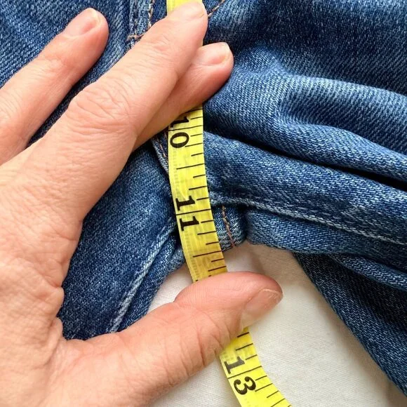 Mother Denim High-Waisted Straight-Leg Jeans sz 27 The Rambler Sneak - Picture 10 of 12